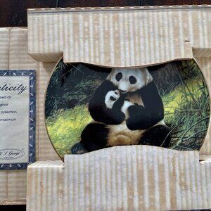 Bradford Exchange W. S. George Panda Cira 1988 Collector's Plate